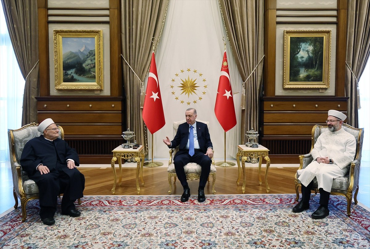 cumhurbaskani erdogan mescid i aksa imam hatibi sabri ile gorustu 0 QyIzy8gq