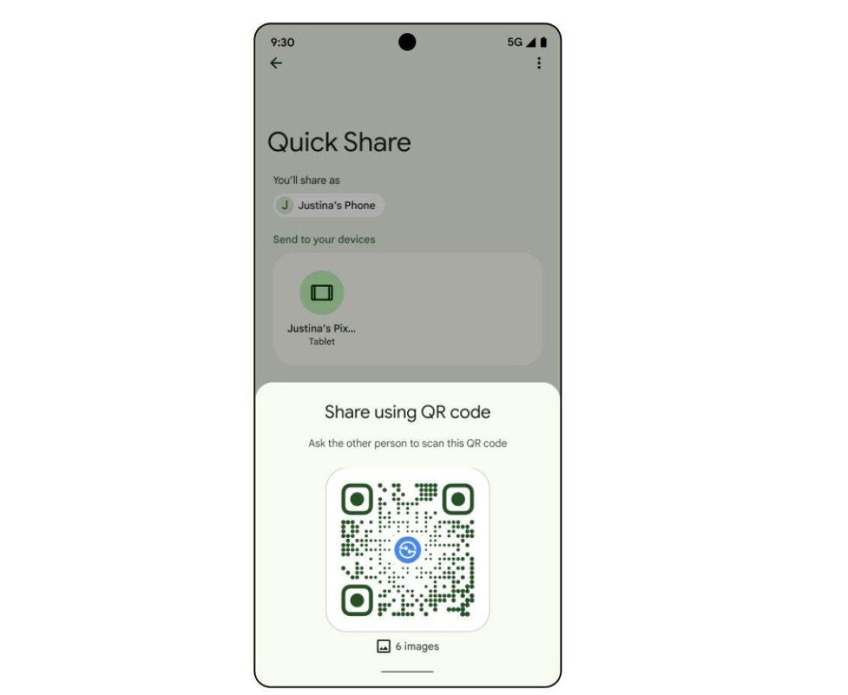 google android quick share icin qr kod paylasimini kullanima sunuyor 0 CpeXRbYY