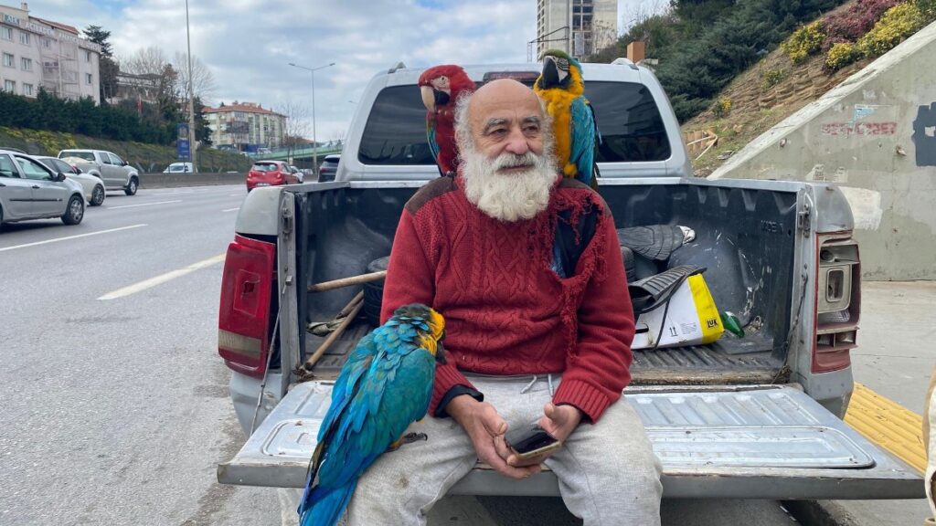 İstanbul'un 'Papağanlı Amcası': Beni gören her vatandaş fotoğraf çektirmek istiyor 3 istanbulun papaganli amcasi beni goren her vatandas fotograf cektirmek istiyor 8nmDGubj