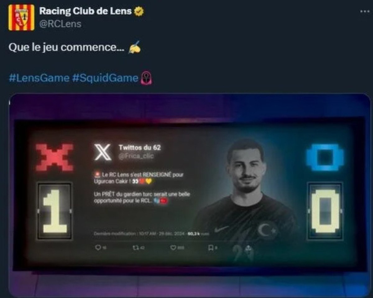 ugurcan cakir detayi lens yeni kalecisini squid game temasiyla duyurdu 1 iGikPKBS