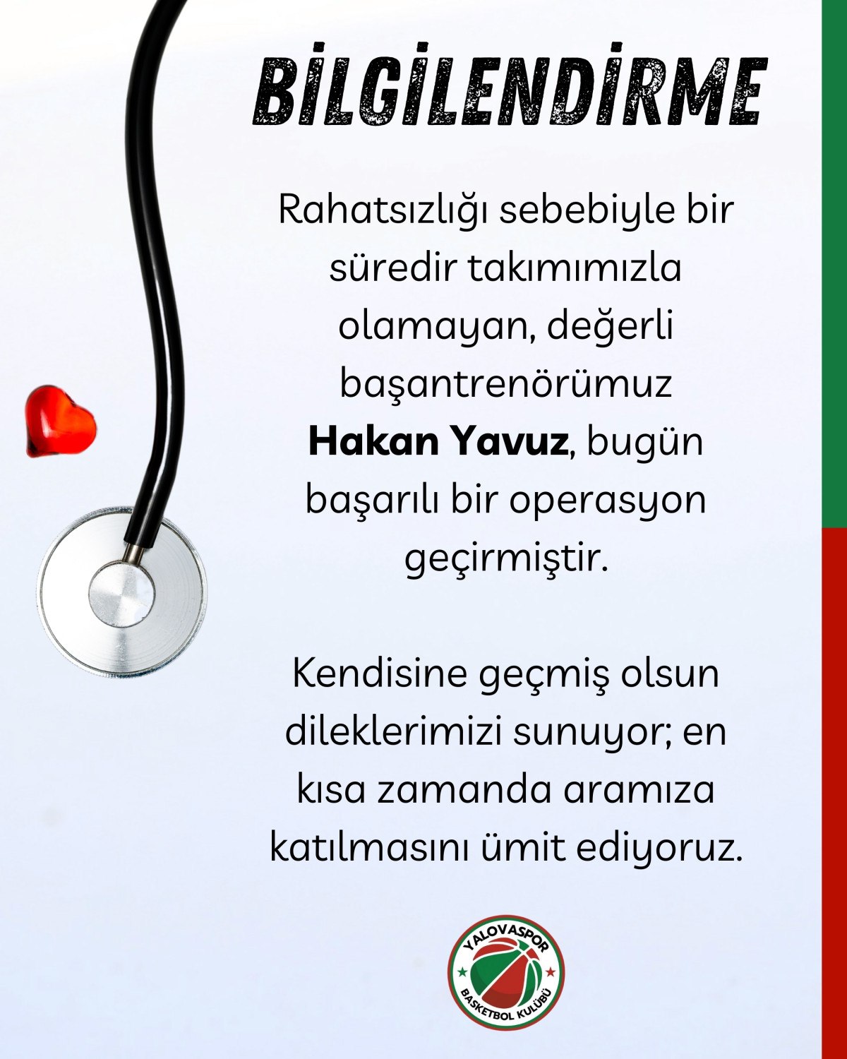 yalovaspor basketbolun basantrenoru hakan yavuz operasyon gecirdi 0 mMpgfmVL