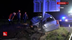 adiyamanda direge carpan otomobilin surucusu oldu eeCL2wPd