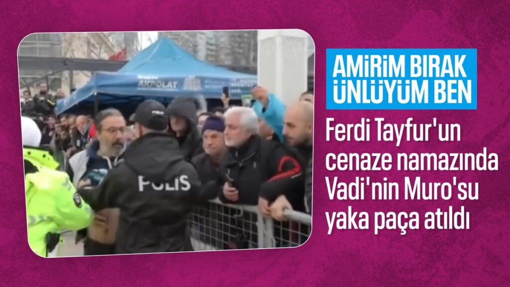 Ferdi Tayfur'un cenazesinde polisler, Mustafa Üstündağ'ı tanımadı: Yaka paça dışarı atmaya çalıştılar 6 ferdi tayfurun cenazesinde polisler mustafa ustundagi tanimadi yaka paca disari atmaya calistilar clmKpIM5