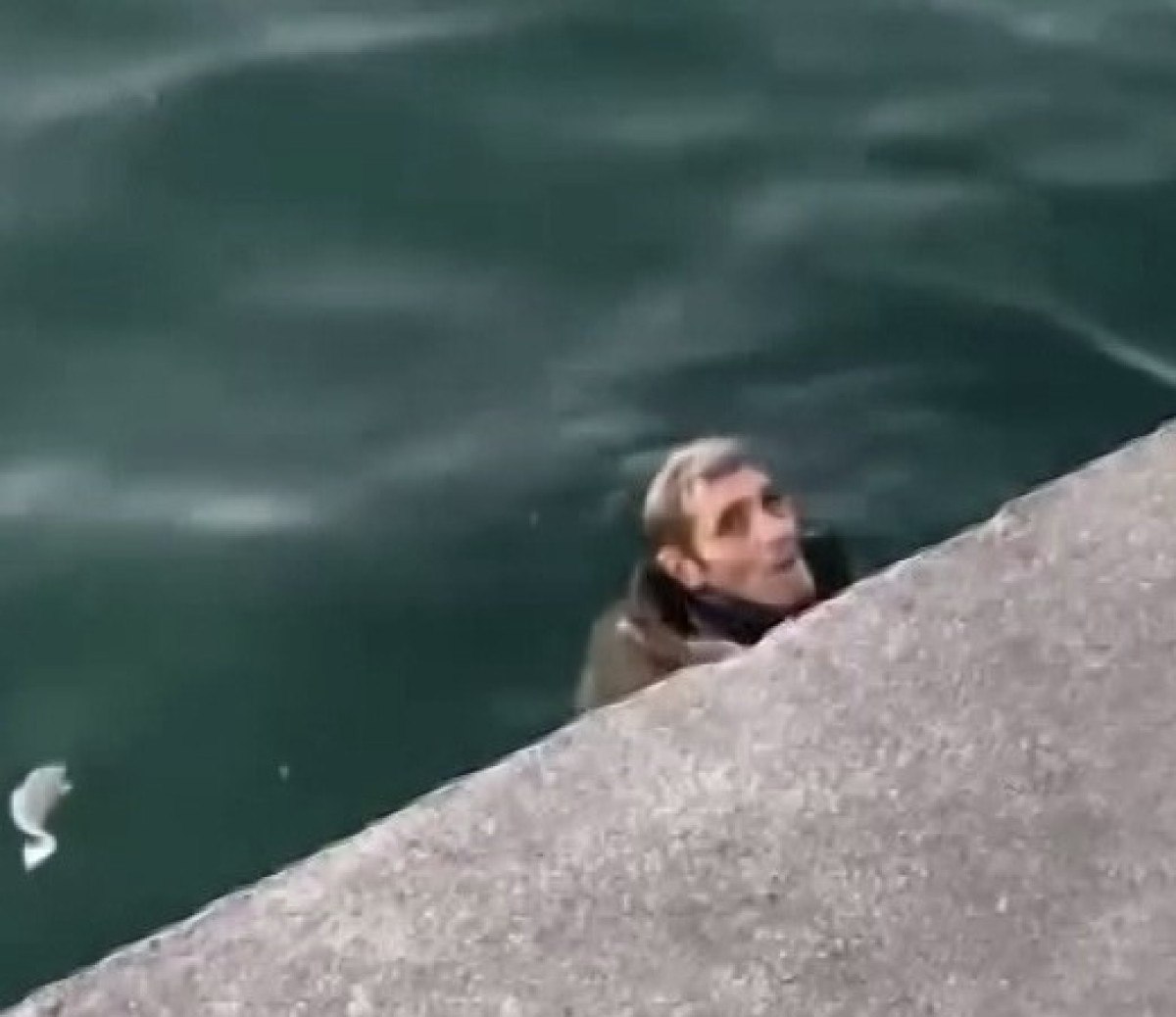 istanbulda alkollu sahis denize dustu allah beni bogmuyor 0 KMafd9rE